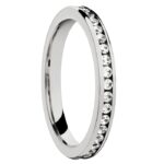 Obrączka tytanowa z cyrkoniami T520-2,5mm