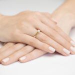 Pierścionek złoty z diamentami BD-W341 - obrazek 4