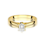 Pierścionek złoty z diamentem BD-W426 - obrazek 2