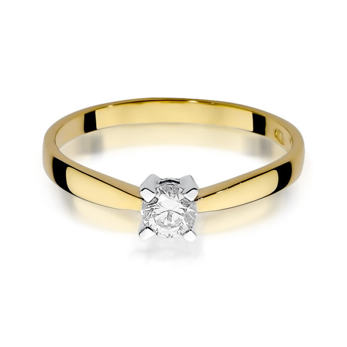 A Pierścionek złoty z diamentem BD-W242 - obrazek 2