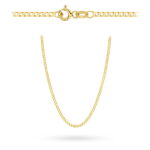 Złoty komplet – krzyżyk z Panem Jezusem z łańcuszkiem - obrazek 2