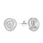 Kolczyki srebrne z cyrkoniami - obrazek 2