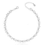 Bransoleta srebrna z cyrkoniami