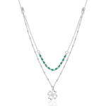 Naszyjnik srebrny koniczynka