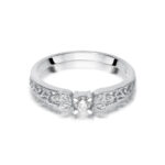 Pierścionek złoty z diamentami BD-W411b - obrazek 2