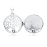 Zawieszka srebrna puzderko drzewko szczęścia - obrazek 3