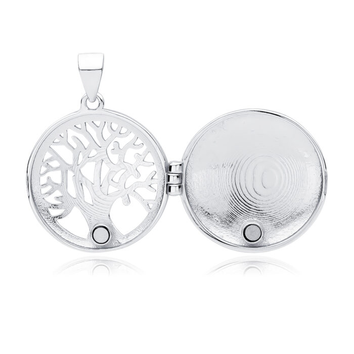 Zawieszka srebrna puzderko drzewko szczęścia - obrazek 3