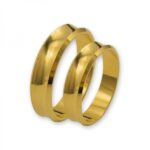 Obrączki złote J003 wklęsłe