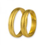 Obrączki złote J005 półokrągłe