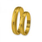 Obrączki złote J006 półokrągłe