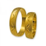 Obrączki złote J010 półokrągłe