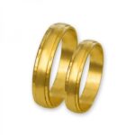 Obrączki złote J012 półokrągłe