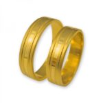 Obrączki złote J014 płaskie