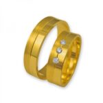 Obrączki złote J016 płaskie