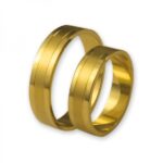 Obrączki złote J018 płaskie