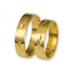 Obrączki złote J023 płaskie