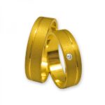 Obrączki złote J027 płaskie