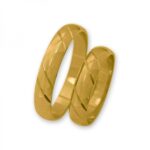 Obrączki złote J031 półokrągłe