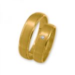 Obrączki złote J035 półokrągłe