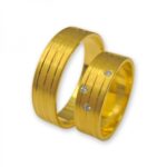 Obrączki złote J040 płaskie