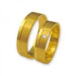 Obrączki złote J041 płaskie