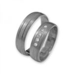 Obrączki złote J042 półokrągłe