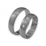 Obrączki złote J044 półokrągłe