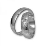 Obrączki złote J046 półokrągłe