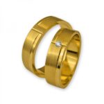 Obrączki złote J048 płaskie