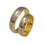 Obrączki złote J050 półokrągłe