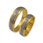 Obrączki złote J051 półokrągłe