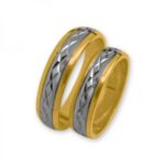 Obrączki złote J052 półokrągłe