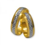 Obrączki złote J053 półokrągłe