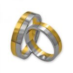 Obrączki złote J059 płaskie