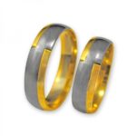 Obrączki złote J065 półokrągłe