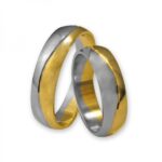 Obrączki złote J069 półokrągłe