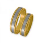 Obrączki złote J074 płaskie