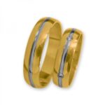 Obrączki złote J075 półokrągłe