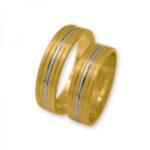 Obrączki złote J079 płaskie