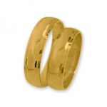Obrączki złote J083 półokrągłe