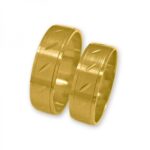Obrączki złote J087 płaskie