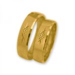 Obrączki złote J088 płaskie