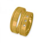 Obrączki złote J089 płaskie