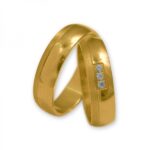 Obrączki złote J096 półokrągłe