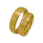 Obrączki złote J099 półokrągłe