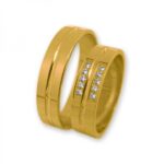 Obrączki złote J100 płaskie