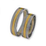 Obrączki złote J102 płaskie