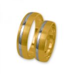 Obrączki złote J105 półokrągłe