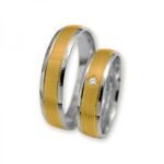 Obrączki złote J117 półokrągłe