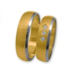 Obrączki złote J118 półokrągłe